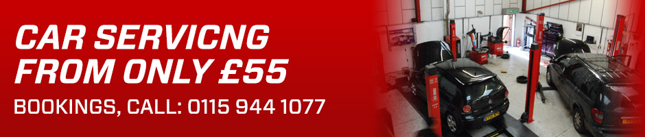 Car Servicing in Ilkeston and Nottingham from only £55